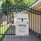 Locking Metal Mailbox Wall Mounted Key Lock Drop Mail Box Pastoral Style