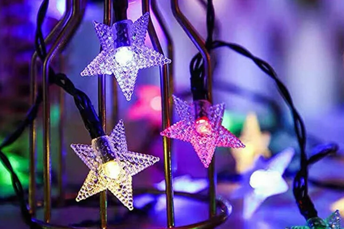 Outdoor Solar String Flower Lights Fairy Lights for Garden and Christmas Decoration