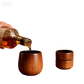 2PCS Wooden Bourbon Drinking Glass Whiskey Tumbler Bourbon Gifts For Men