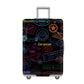 Thicker Luggage Cover Elastic Suitcase Cover Fits 18-21inch Travel Washable Cover-Black