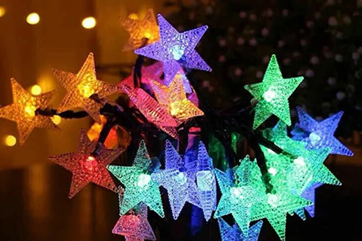 Outdoor Solar String Flower Lights Fairy Lights for Garden and Christmas Decoration