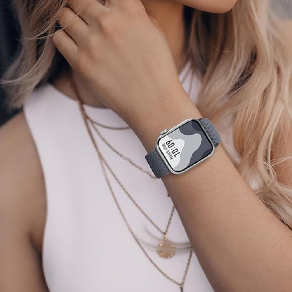 Adjustable Braided Loop Nylon Strap Compatible with Apple Watch 38/40/41/42 /44 /45 /49mm