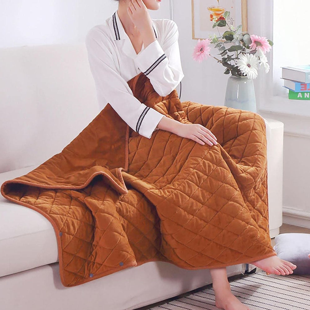 140x100cm USB Plug Electric Heated Shawl Blanket with 3 Heating Levels