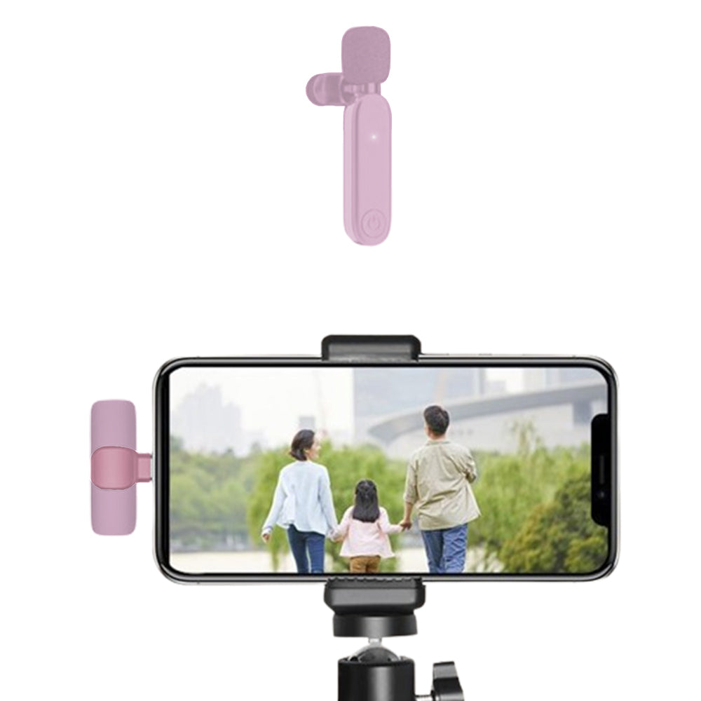 2.4G Wireless Lavalier Microphone Mic For Android iPhone iPad