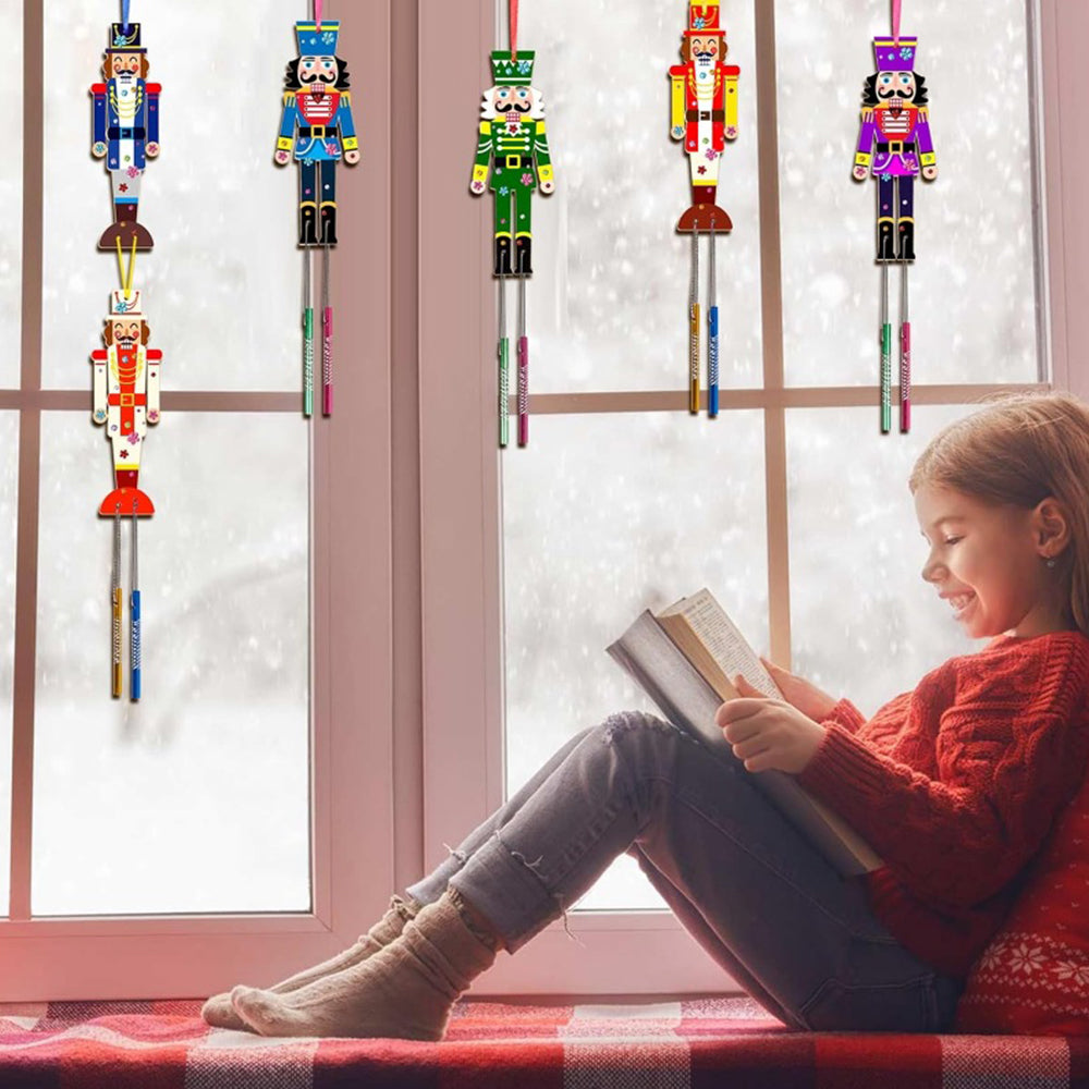 3D Rotating Nutcracker Wind Chime Kit for Kids Make Your Own Wind Chime Wooden Arts