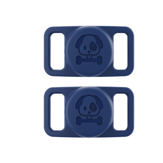 2Pcs For Apple AirTag Dog Collar Holder Water-resistant Holder Case