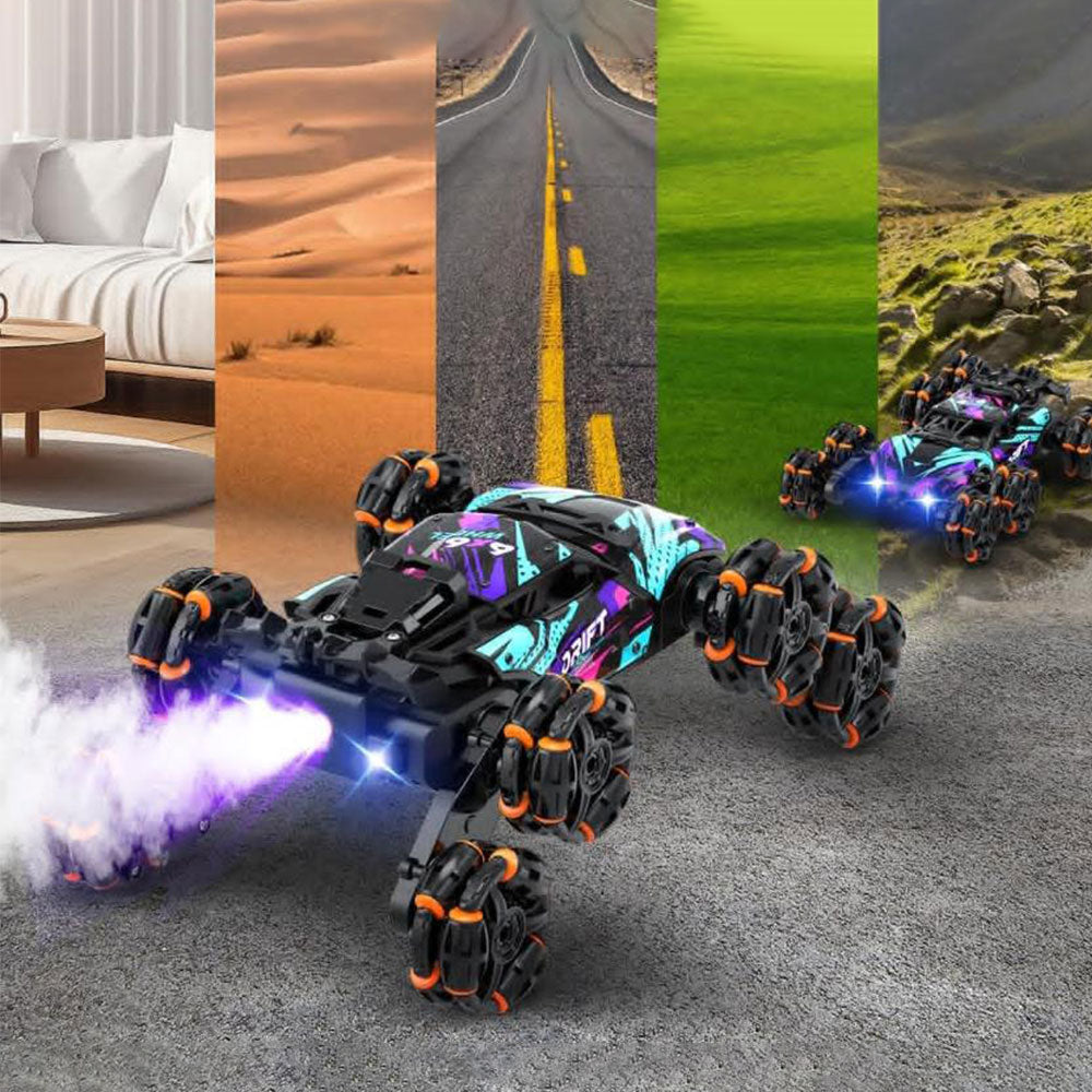8 Wheels Stunt Car with Spray 360 Degree Hand Gesture Sensing RC Off Road Toy