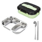 304 Stainless Steel 2-Grid Insulated Bento Lunch Box with Compartments