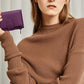 Genuine Leather Women's Wallet Short RFID Blocking Purse with Zipper