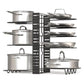 Adjustable 8 Tier Pan and Pot Lid Holder Rack