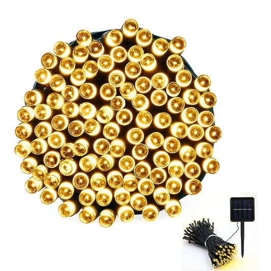 Outdoor Solar String Lights with 8 Modes for Garden Decoration-Warm White