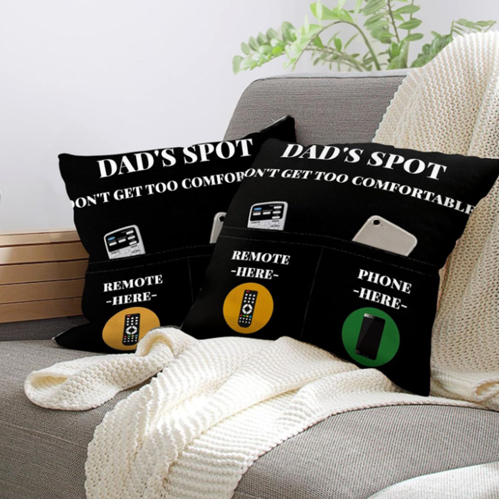 2Pcs Pillowcase with 2-Pocket for Sofa Home Decoration