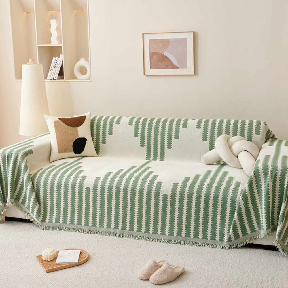 Reversible Double-Sided Minimalist Chenille Sofa Cover