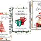 38-Sheets Christmas Gift Card Book Coil Bound Holiday Card Holder