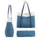 Women Laptop Tote Bag Canvas Handbag 15.6 Inch Work Shoulder Bag