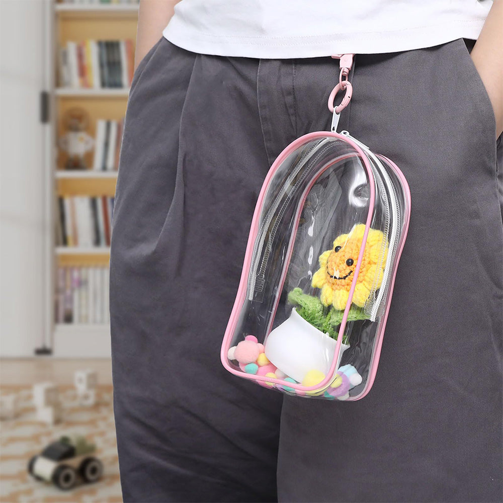 Transparent Carrier Bag Set for 15–17cm Doll Storage