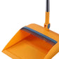 3Pcs Set of Plastic Broom with Foldable Standing Dustpan and Scraper Broom