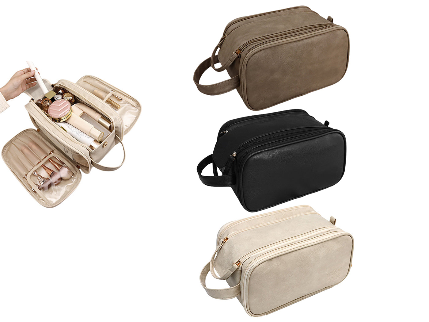 Travel Toiletry Bag Hanging Organizer Dopp Kit Waterproof Shaving Bag Makeup Bag