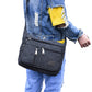 2Pcs Men's Canvas Shoulder Messenger Bag Crossbody
