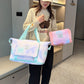 2Pcs Gradient Color Expandable Large-Capacity Travel Foldable Duffle Bag