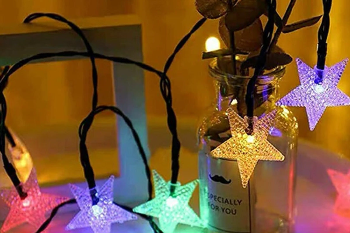 Outdoor Solar String Flower Lights Fairy Lights for Garden and Christmas Decoration