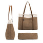 Women Laptop Tote Bag Canvas Handbag 15.6 Inch Work Shoulder Bag