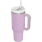 1200ML Stainless Steel Vacuum Insulated Tumbler with Straw and Lid Handle Mug