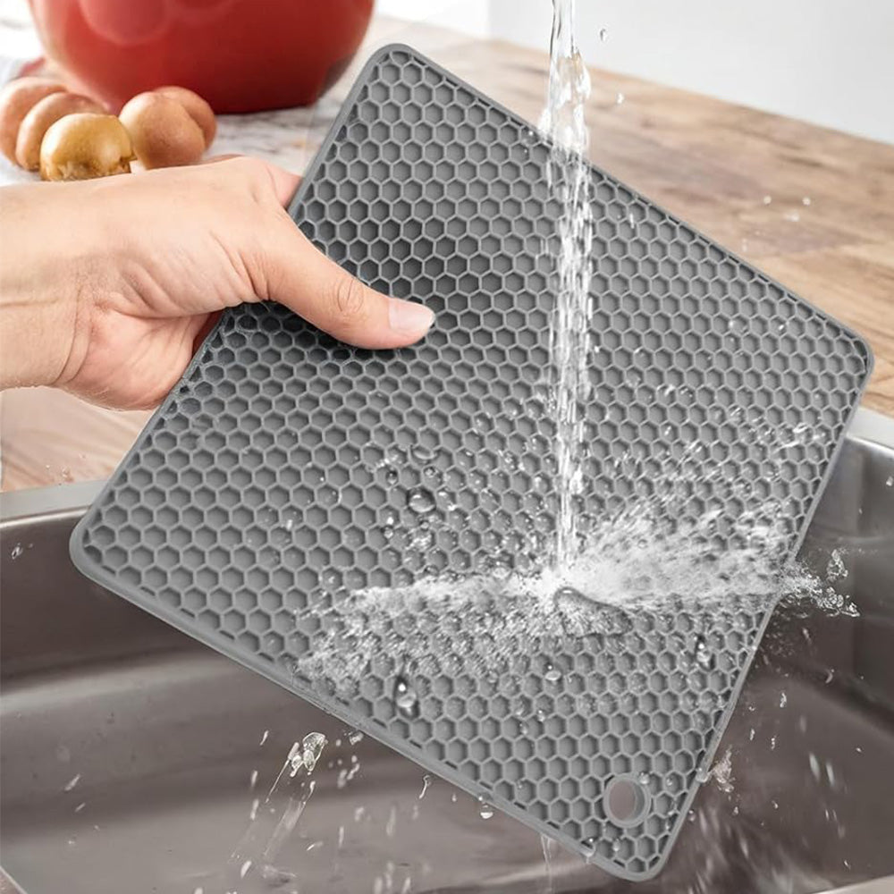 4Pcs Silicone Trivets for Hot Pots and Pans Heat Resistant Pot Holders for Hot Dishes