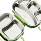304 Stainless Steel Insulated Bento Lunch Box with 3-Compartments