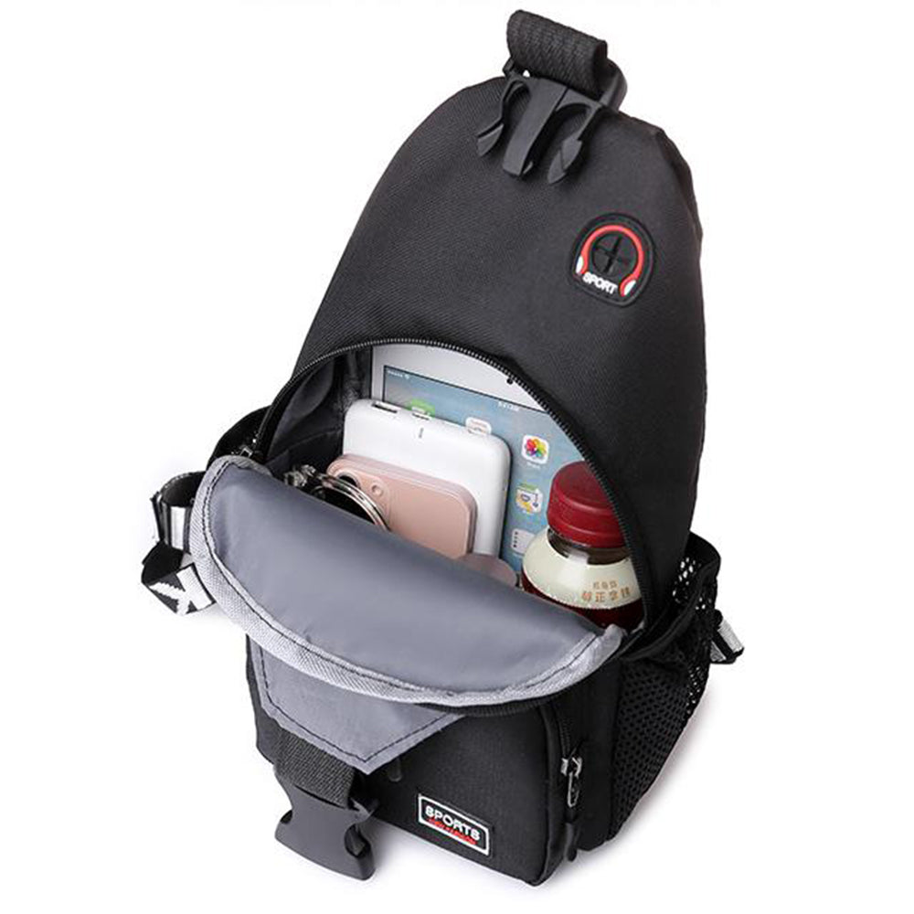 2Pcs Dual-use Water-resistant Chest Bag Outdoor Travel Shoulder Backpack