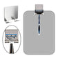 Wall Mounted Fogless Shower Mirror with Shaving Razor Toothbrush Holder-Large Rectangular Type