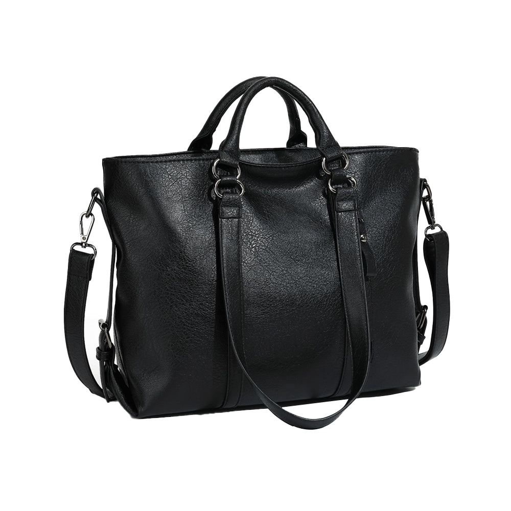 PU Leather Women's Tote Handbag for Work and Travel