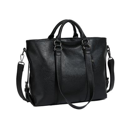 PU Leather Women's Tote Handbag for Work and Travel