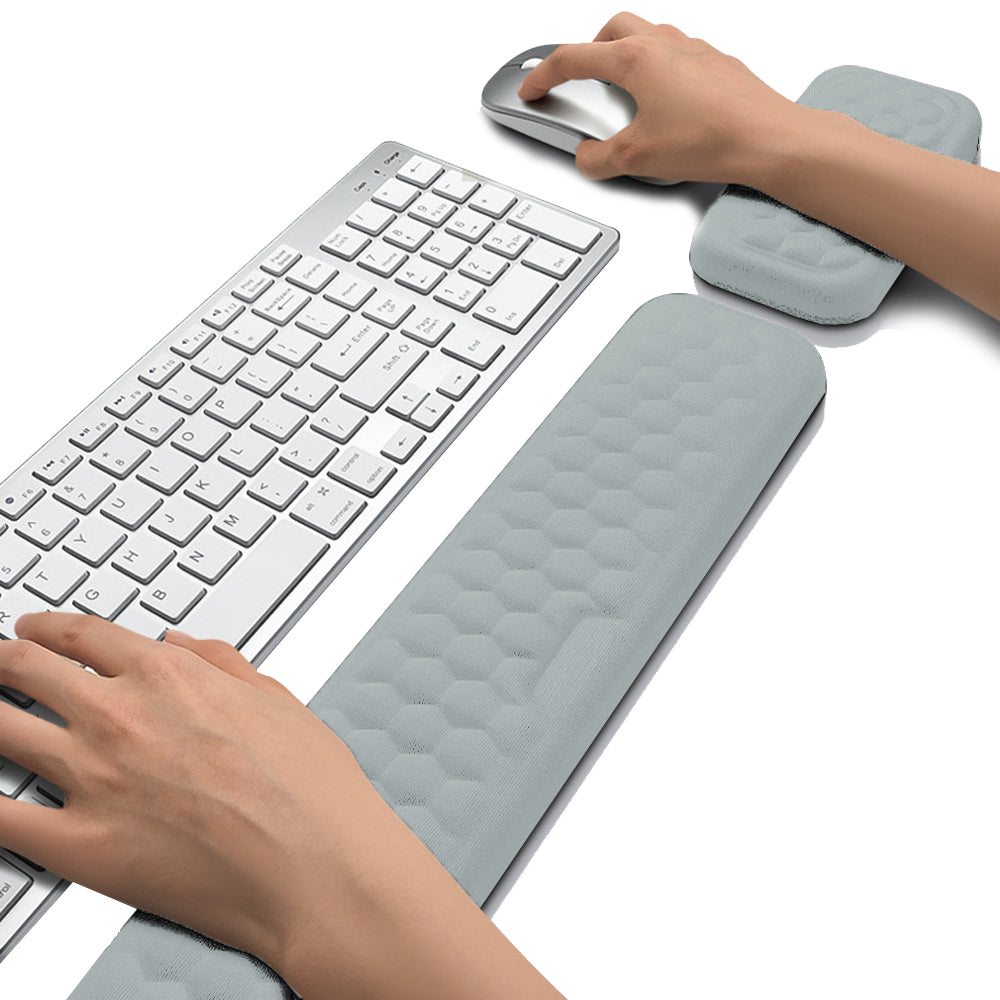 Ergonomic Soft Memory Foam Keyboard and Mouse Wrist Rest Support Pad Set