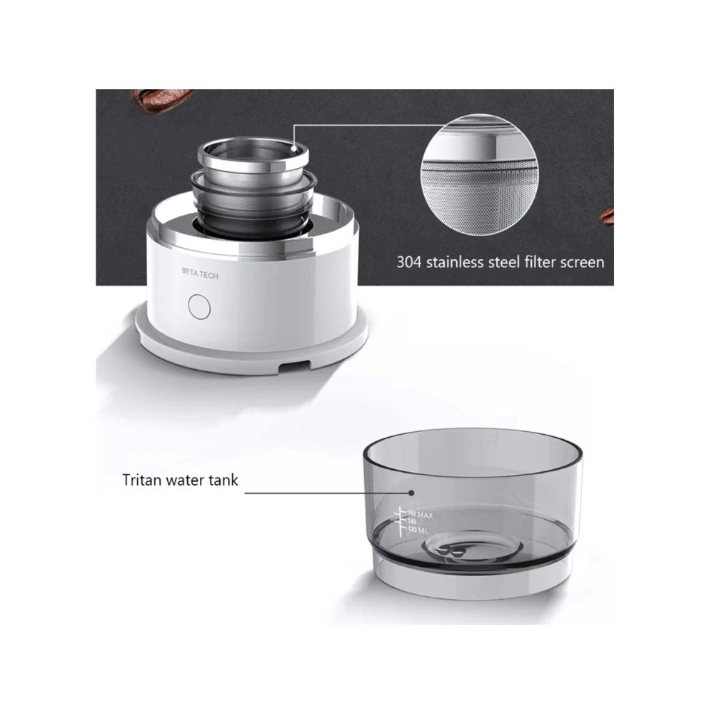 Portable Hand-Pressed Coffee Maker With Stainless Steel Filter for Travel