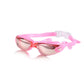 Electroplated Swimming Goggles with Case Anti-Fog UV-Blocking for Adults