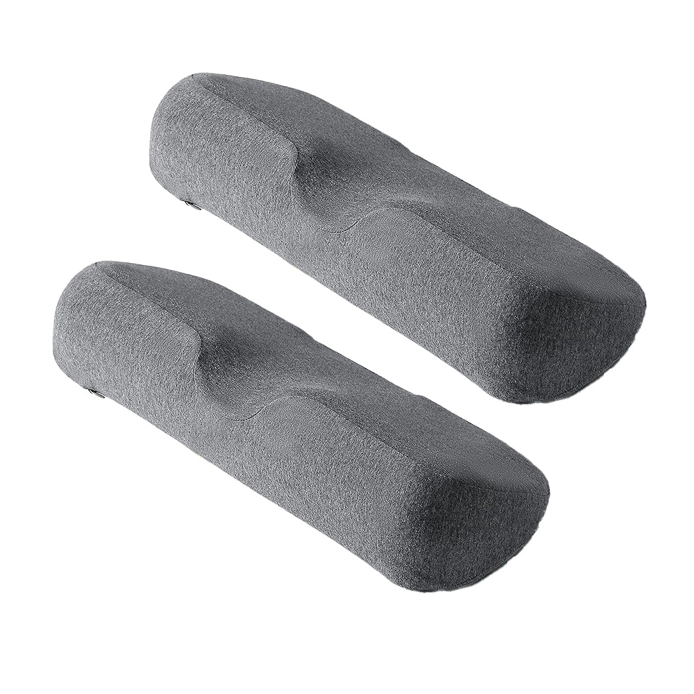 2Pcs Cervical Neck Pillow Memory Foam Neck Bolster Pillow for Pain Relief