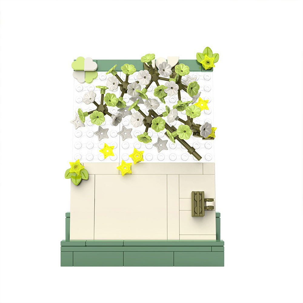 Artificial Flower Blocks Kids Building Toys Flowers Sticky Note Clip Folder