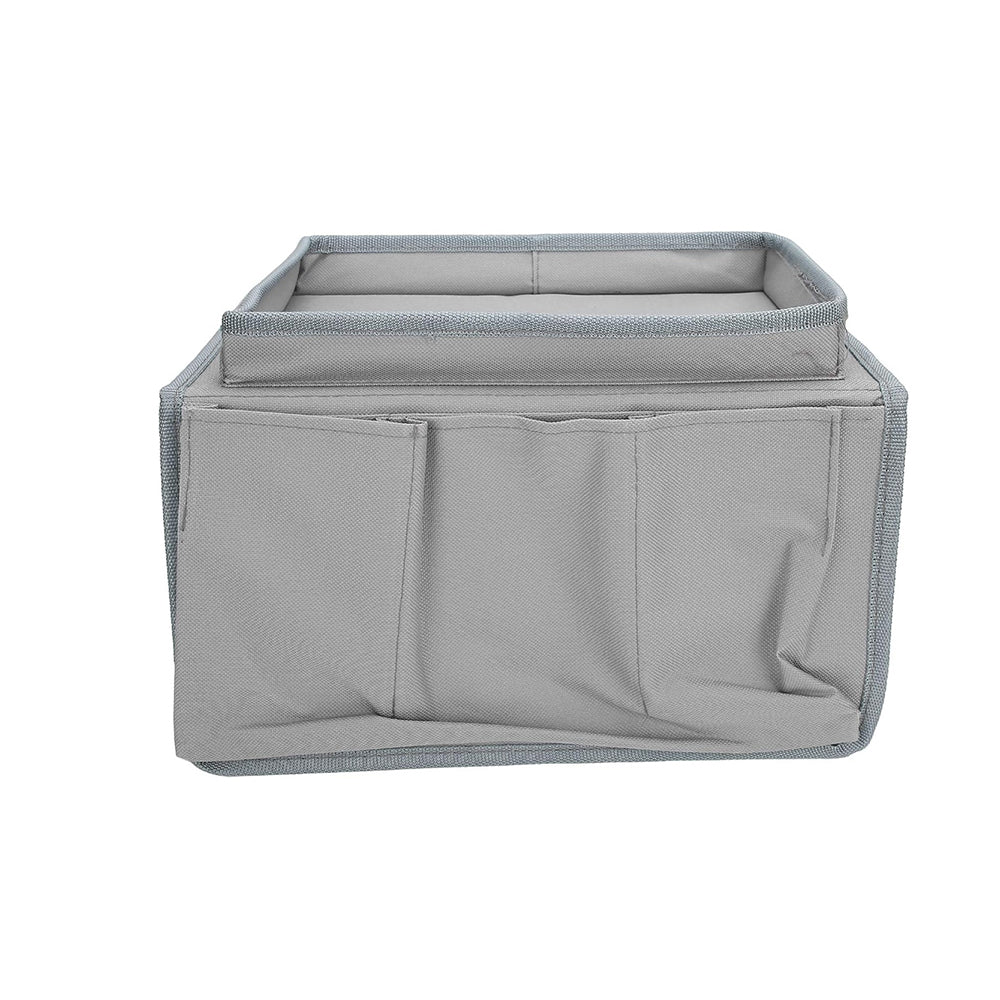 2Pcs Sofa Armrest Storage Bag With 5 Pockets