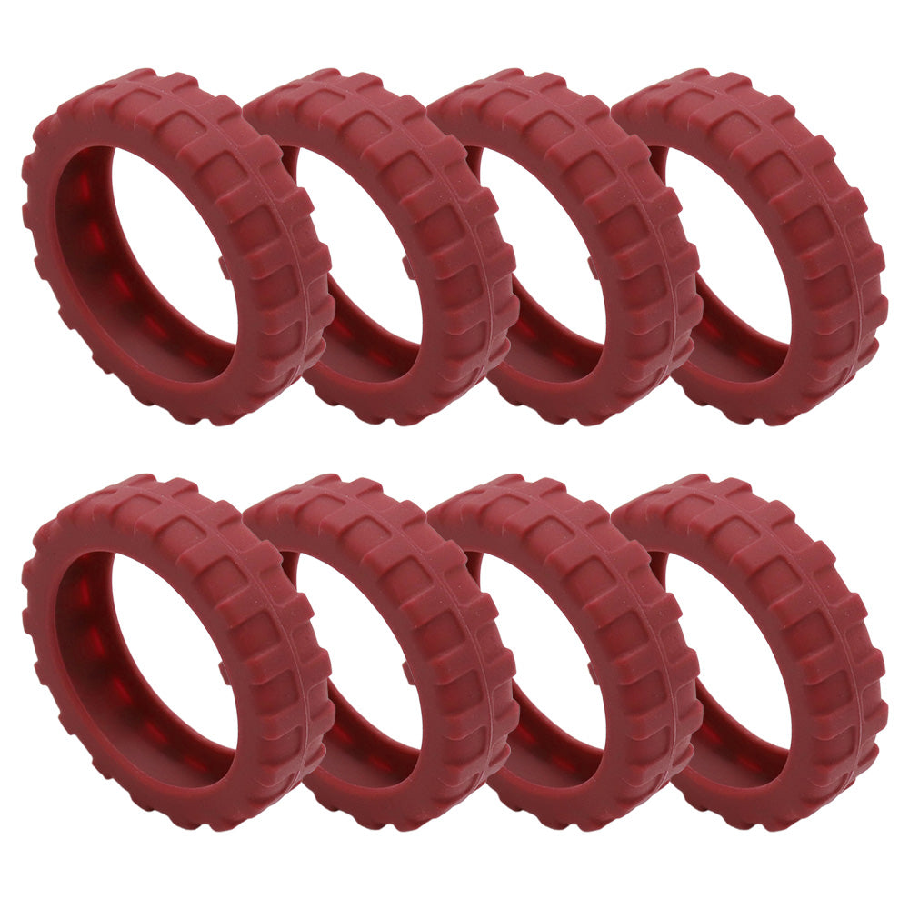 8Pcs Luggage Wheel Silicone Covers Suitcase Wheels Protector Protection Sleeve