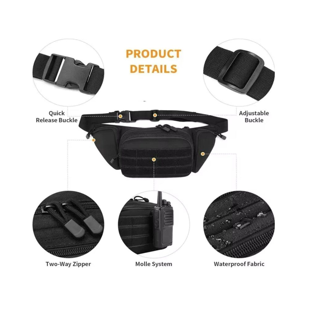 Outdoor Multi-Functional Tactical Waist Bag Sports Chest Crossbody Pack