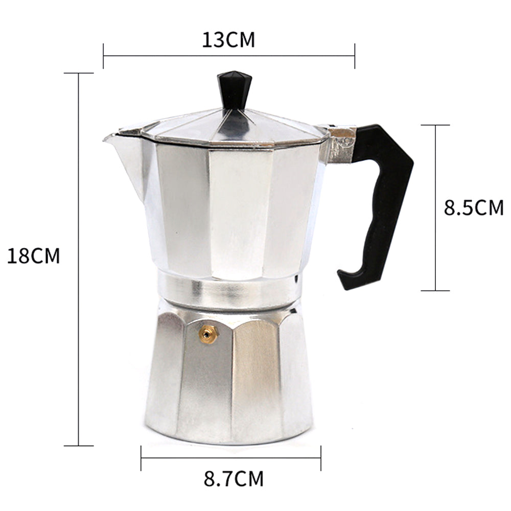 Coffee Maker Moka Percolator Stove Top Espresso Latte Stainless Pot