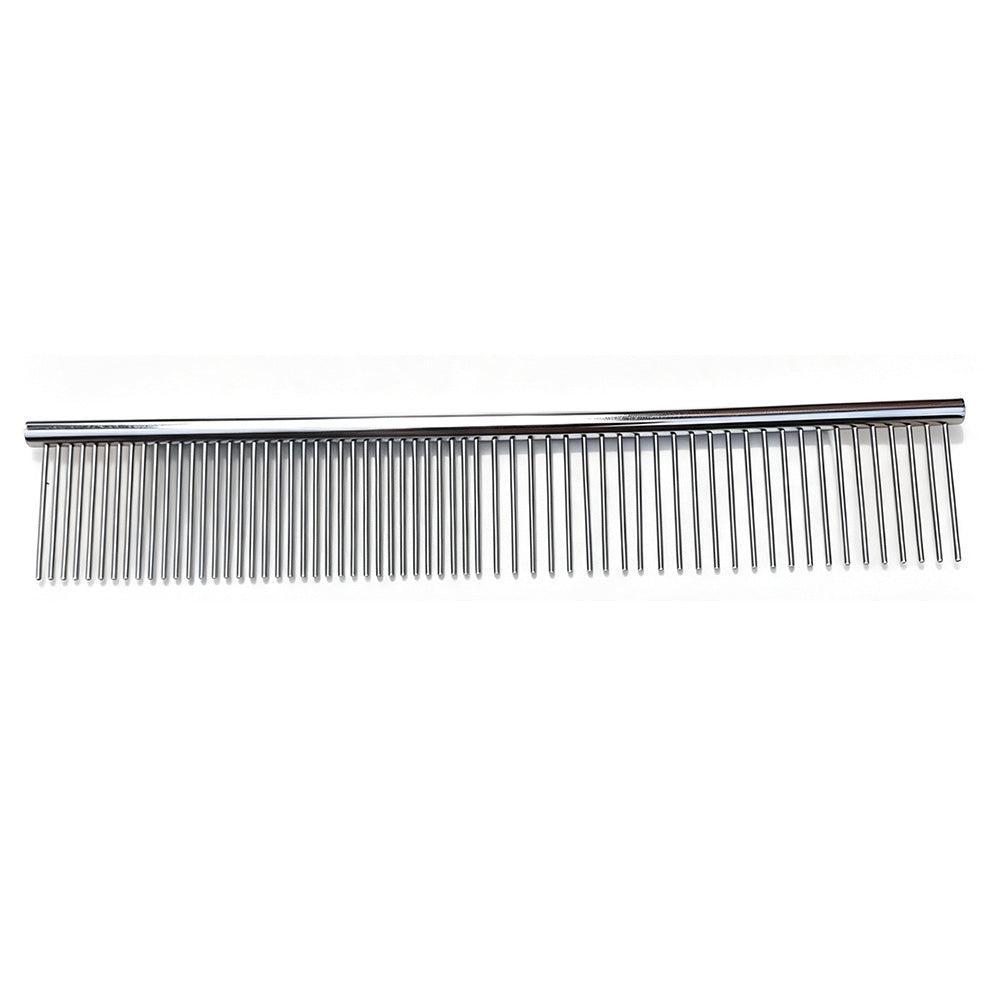 Double Sided Stainless Steel Dematting Grooming Comb for Dogs and Cats
