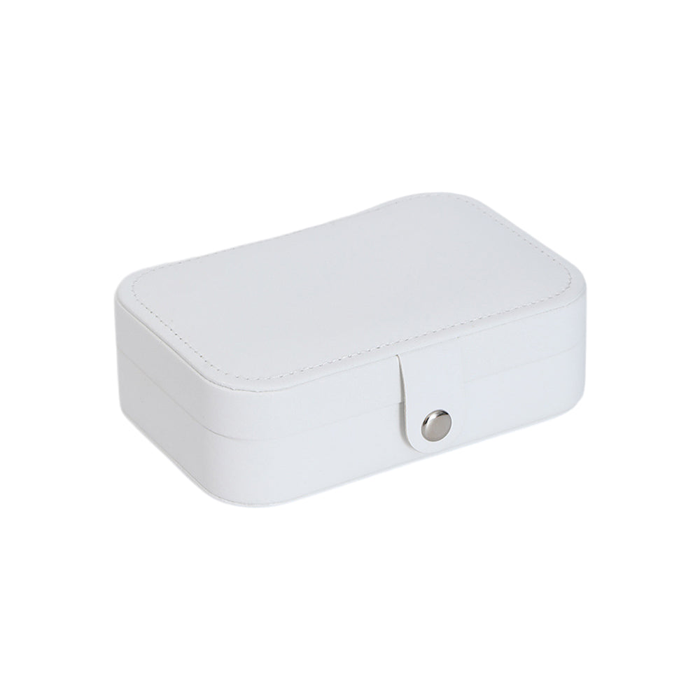 Portable Jewelry Case Travel Jewelry Box with Button