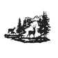 Metal Deer Family Wall Art Decor Interior Decoration Wall Hangings