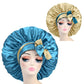Adjustable Double Layer Women's Satin Sleeping Wrap Hair Bonnet