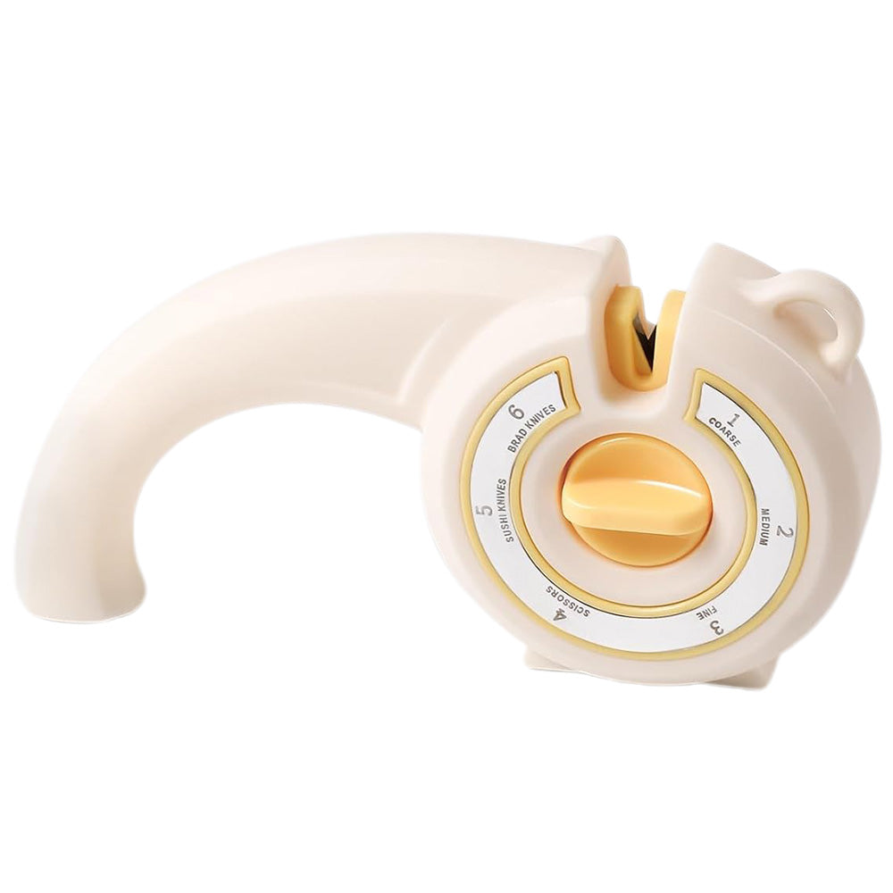 6-in-1 Kitchen Knife Sharpener Multi-Use Rotary Knob for Home Use
