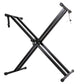 Folding Double Braced X Piano Keyboard Stand Adjustable Height Piano Stand