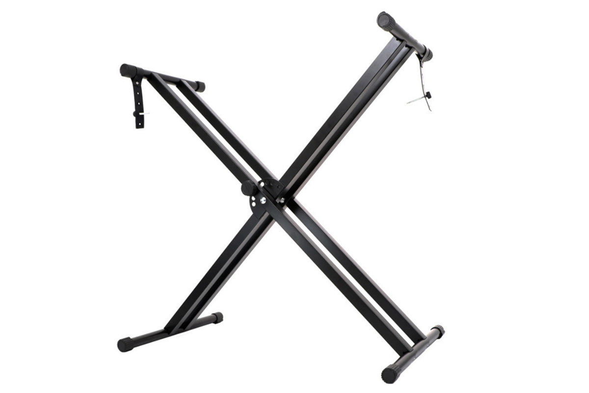 Folding Double Braced X Piano Keyboard Stand Adjustable Height Piano Stand