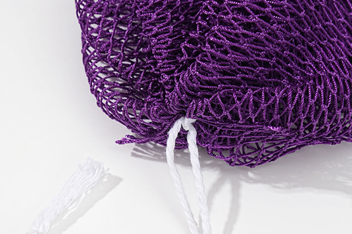 2PCS African Net Sponge Body Scrubber for Exfoliating and Bathing